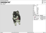 Little Dog 0911 Embroidery File 6 sizes