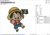Little Luffy29620 Embroidery File 6 sizes
