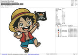 Little Luffy29620 Embroidery File 6 sizes