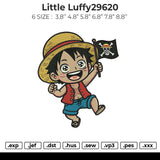 Little Luffy29620 Embroidery File 6 sizes