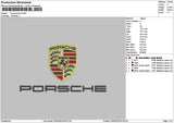 Porschetext 2303 Embroidery File 6 sizes
