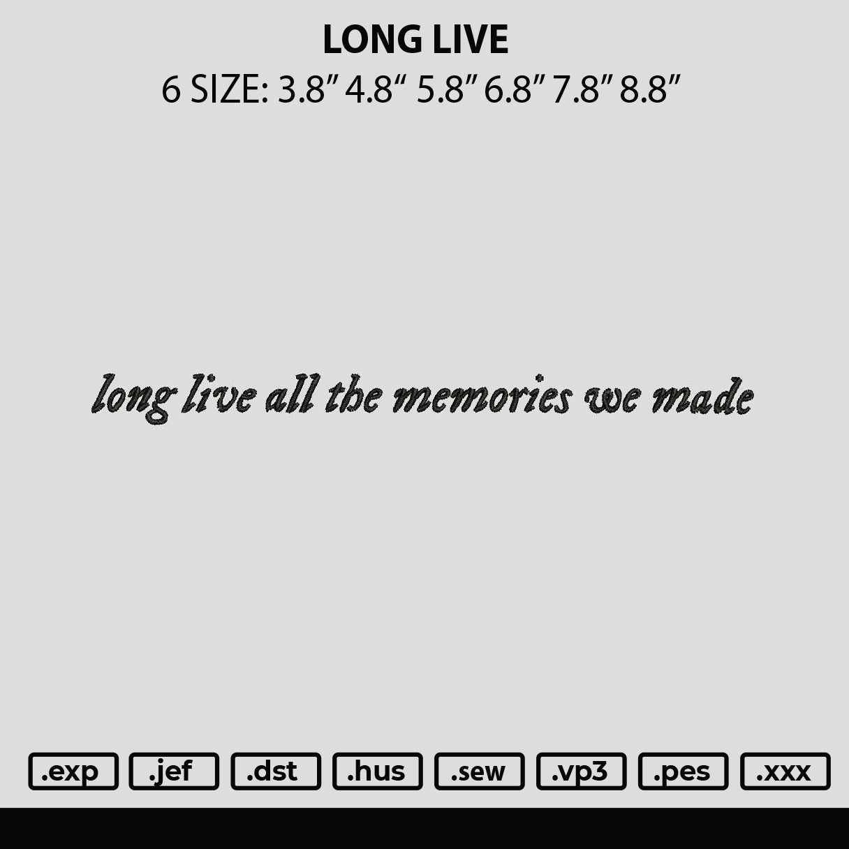 Long Live Embroidery