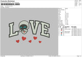 Love Wall 02 Embroidery File 6 sizes