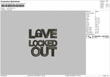 Love Lock01 EMbroidery File 6 sizes