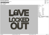 Love Lock01 EMbroidery File 6 sizes