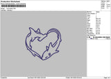 Sharks02 Embroidery File 6 sizes