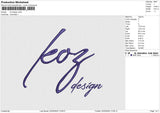 Loz design Embroidery File 6 size