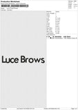 Luce Embroidery File 6 size