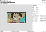 Luffy Rectangle V4 Embroidery File 6 sizes