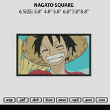 Luffy Rectangle V4 Embroidery File 6 sizes