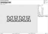 Mama 18225 Embroidery File 6 size