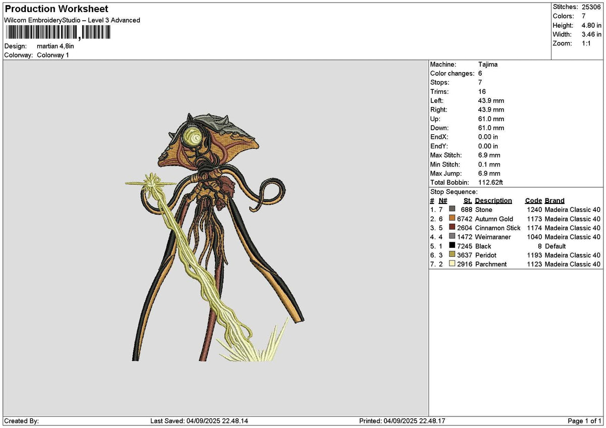 Laser0409 Embroidery File 6 sizes
