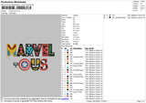 Marvel Embroidery