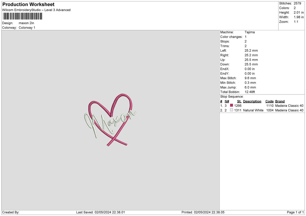 Hearts Names Embroidery 2 File 6 sizes