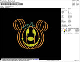 Mickey Pumpkin Embroidery