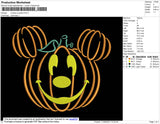 Mickey Pumpkin Embroidery