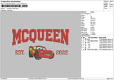 Mcqueentext 22 Embroidery File 6 sizes