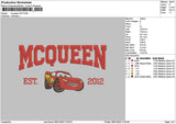 Mcqueen 2025 2012 Embroidery 2 Files