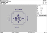 Mdstext V2 Embroidery File 6 sizes