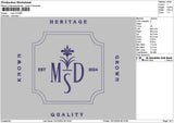 Mdstext V2 Embroidery File 6 sizes
