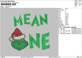 Grinchonetext Embroidery File 6 sizes