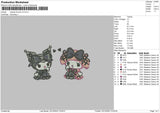 Melokuro V2 Embroidery File 6 sizes