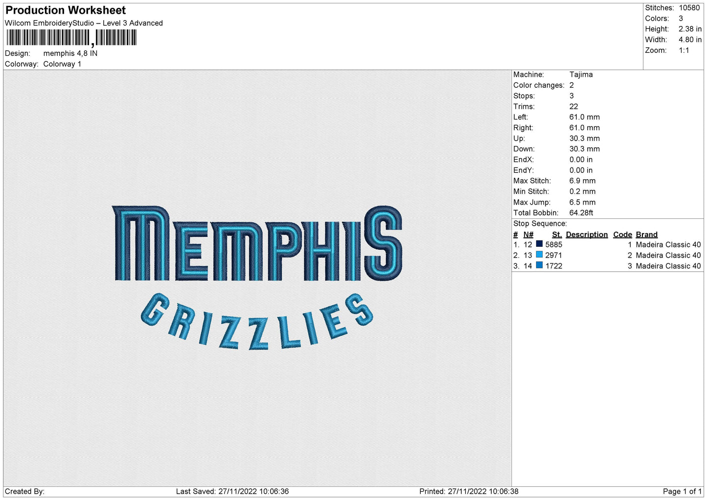 Memphis Embroidery