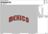 Mexicotext 2310 Embroidery File 6 sizes