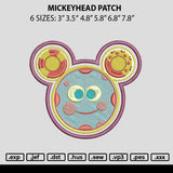 Mickeyhead Patch Embroidery File 6 sizes