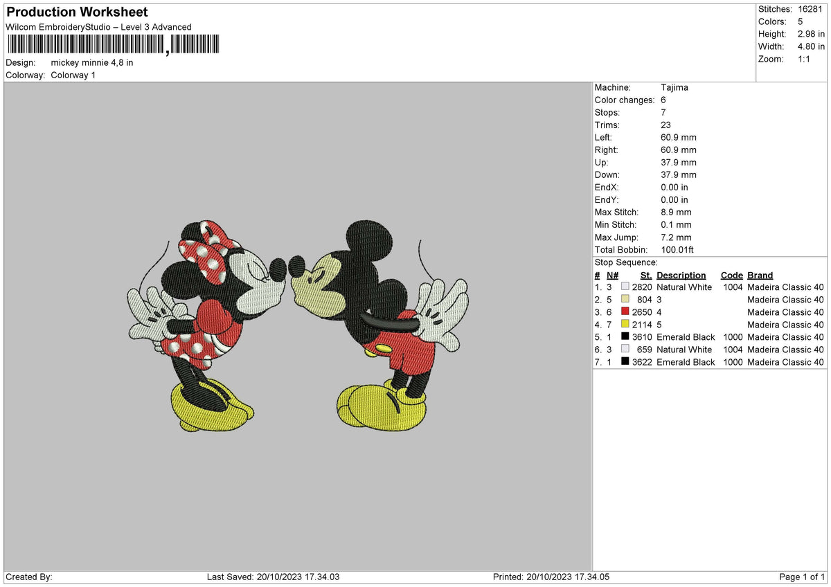Micmin 23 Embroidery File 6 sizes