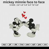 mickey minnie face to face