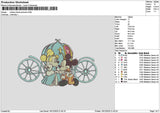 Train Mickey Embroidery File 6 sizes