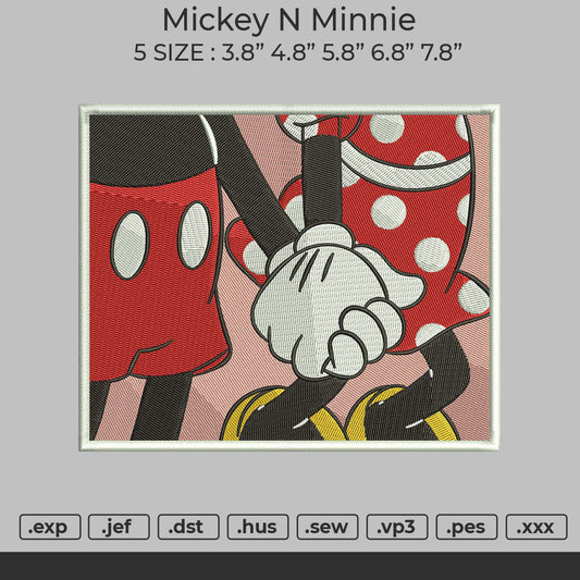 Mickey N Minnie Embroidery