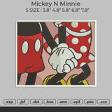 Mickey N Minnie Embroidery