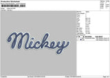 Mickeytext 2101 Embroidery File 6 sizes
