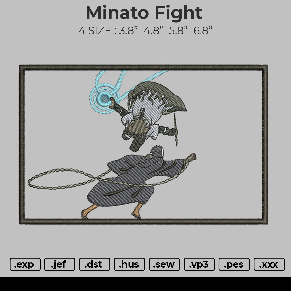 Minato Fight Embroidery
