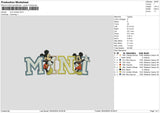 MICKEY Mickey Embroidery File 6 size