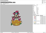 Minnie Halloween V6 Embroidery File 6 sizes