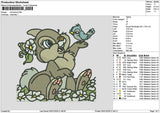 Bunny 0501 Embroidery File 6 sizes