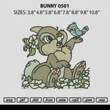 Bunny 0501 Embroidery File 6 sizes