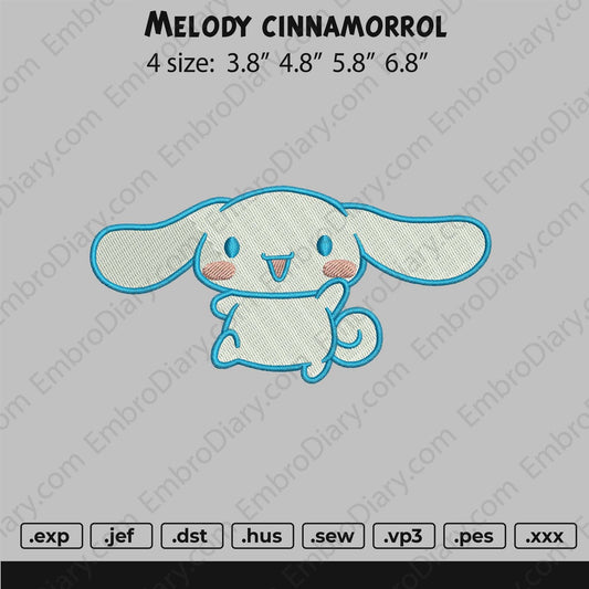 Melody Cinnamorol Embroidry