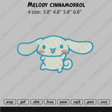 Melody Cinnamorol Embroidry