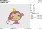 Monchan Embroidery File 6 size
