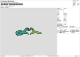 Monster Hands Embroidery File 6 sizes