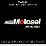 Motosel Embroidery File 6 size