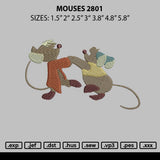 Mouses 2801 Embroidery File 6 sizes