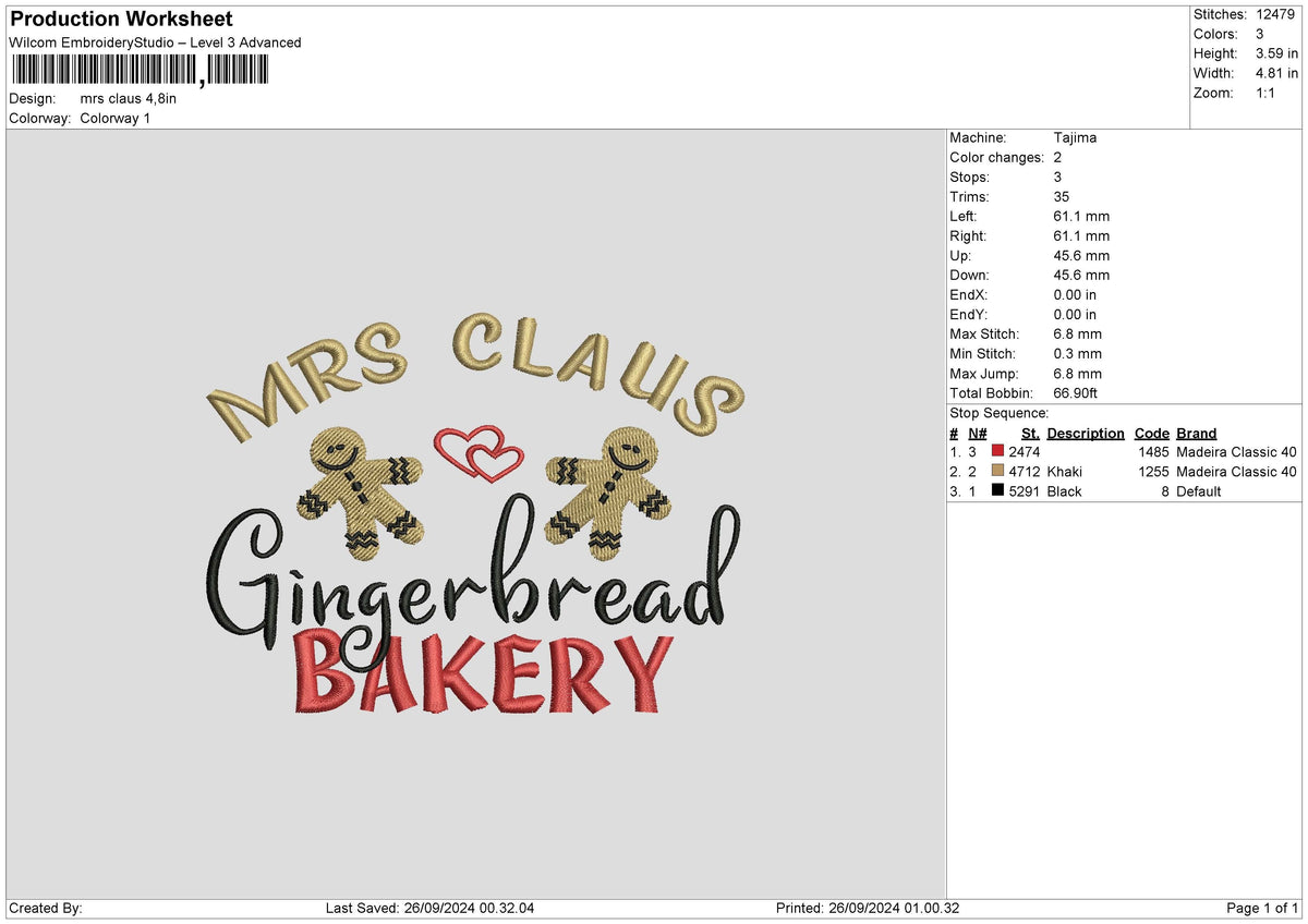 Cookies2609 Embroidery File 6 sizes