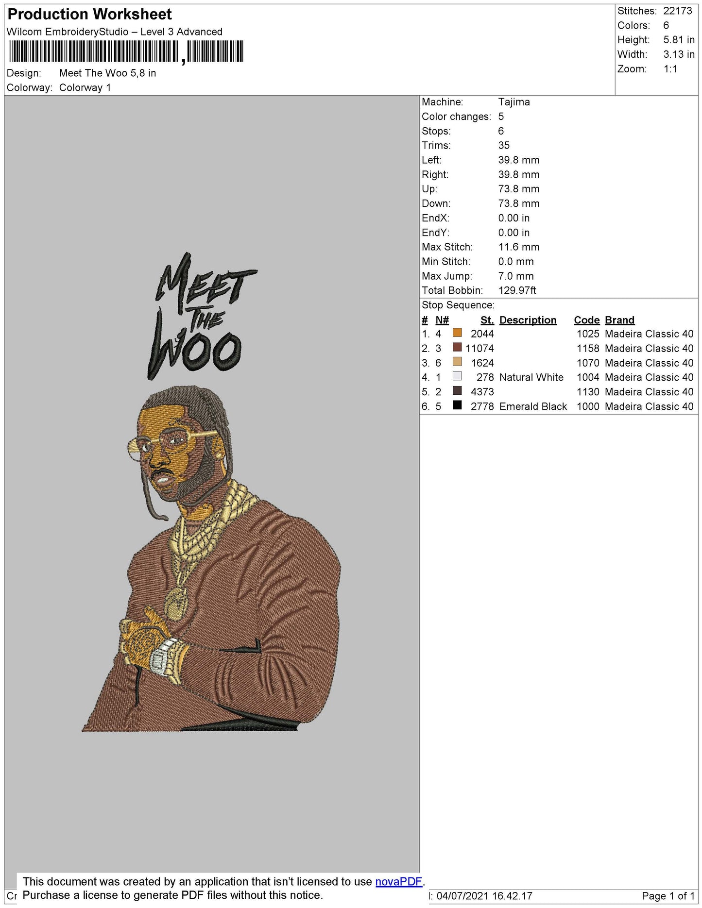 Meet The Woo Embroidery