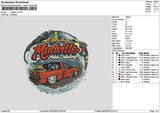 Red Car 0503 Embroidery File 6 sizes