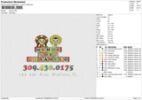 Mundo Embroidery File 6 size